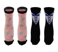 2 coppie di lunghezza del vitello a metà calze di moda Sposa e calze da sposa