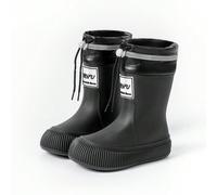 2 coppie di stivali da pioggia in PVC resistenti all'abrasione, versatili, per ragazze e bambini, unisex, con laccetti, leggeri, flessibili, impermeabili, antiscivolo, con suola spessa CN35-36,CN27-28