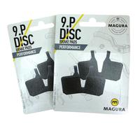 2 Coppie Magura MT Original Performance 9.P Bremsbeläge 2 Paar Grigio