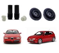 2 Coppie Supporti Tamponi Ammortizzatori Anteriore per Alfa Romeo 147 156