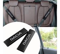 2 Copri Cintura Sicurezza Logo Fregio DACIA Sandero Stepway Logan Carbonio