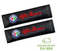 2 Copri Cintura Sicurezza Per Alfa Romeo 159 166 156 147 Giulietta Mito Carbonio