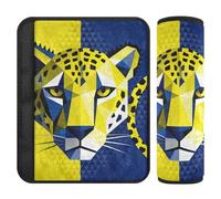 2 copri tracolla per seggiolino auto, motivo leopardato, per proteggere collo e spalle, sedile auto