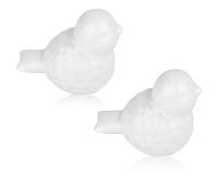 2 Copribulloni In Ceramica per WC, Copribulloni In Ceramica A Forma di Ucce1701