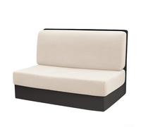 2 copridivani elasticizzati per camper, roulotte, cabine con morbido tessuto in poliestere spandex rimovibile e lavabile (beige)