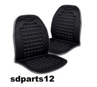 2 Coprisedili 1+1 Schienale Massaggiante Nero 92 Sfere Cuscinetti Citroen Dacia