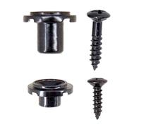 2 corde per albero classico con vite rotonda scanalata guida di ritenzione della corda per chitarra, basso, rotondo, scanalato, fermo corda, parti di chitarra e accessori