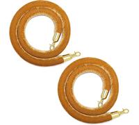 2 corde per colonnine in velluto con ganci dorati, lunghezza 1,5-3 meters | Coppia di corde barriera in velluto da 32 mm, 4 lunghezze per accessi VIP, hotel, teatri, ristoranti ed eventi