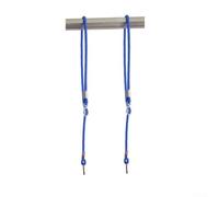 2 corde regolabili per altalena con fibbie di fissaggio sicure, supportano fino a 136 kg, materiale plastico per uso esterno su altalene e attrezzature per parchi giochi (blu)