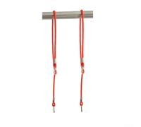 2 corde regolabili per altalena per albero con fibbie di fissaggio sicure, supporta fino a 136 kg, materiale plastico per uso esterno su altalene e attrezzature per parchi giochi (arancione)