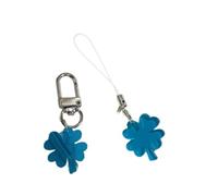 2 cordini per borse con ciondolo a forma di fiore, per studenti e giovani donne in cerca di stili, Blu, Taglia unica