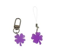 2 cordini per borse con ciondolo a forma di fiore, per studenti e giovani donne in cerca di stili, Viola, Taglia unica