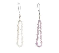 2 cordones para teléfono móvil, cadena de teléfono móvil antipérdida con cuentas bohemias para mujer, pulsera, correa