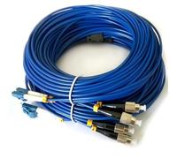 2 Core Fibra Ottica Blindata Cavo 500mtr Interno SM OM1 OM2 OM3 2 fibre Blu Grigio ftth Interno Armored Cavo Duplex (OM2)