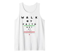 2 Corinthians 5:7 - Walk by Faith Not by Sight Vision Chart Canotta