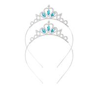 2 corone da principessa, diademi, cristalli, accessori, tiaré abbinati, misura unica, lega, strass