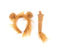 2 Costumi Leoni Animali Con Le Orecchie Accessori Per Coda Testa I Vestiti Eleganti Halloween Oggetti Da Festa Del Bunnies Volpi Gatti E Costume Bambini E Cosplay Peloso