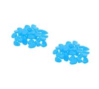 2 Count Pietre Fluorescenti Sassi Ciottoli Decorativi Brillano Fosforescenti
