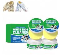 2 creme bianche per la pulizia delle scarpe, pasta detergente multiuso senza lavaggio con spugna, detergente per scarpe da ginnastica e sbiancante per scarpe da ginnastica, kit di pulizia per scarpe e