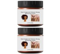 2 creme massaggianti per correggere macchie scure per gomiti, zone intime, ascelle, crema sbiancante forte per ascelle, ginocchia, gomiti interni cosce, collo, pelle intima