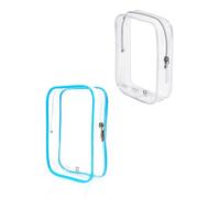 2 cubi di imballaggio borsa da viaggio da viaggio approvata Tsa borsa da toilette trasparente blu sacchetti per liquidi Carry On Europa Italia Messico volo lungo must have per viaggi internazionali