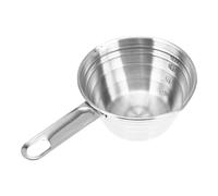 2 cucchiai dosatori da cucina in acciaio inox, per farina e riso (argento)