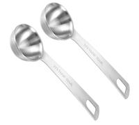 2 cucchiai dosatori da tavola 2/3 cucchiai (1 2/3 cucchiaini | 10 ml | 10 cc) mini cucchiai dosatori in acciaio inox per cucina cucchiaio da cucina cucchiaio da caffè (argento)