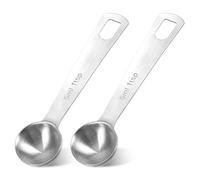 2 cucchiai dosatori, mini misurini da 5 ml, in acciaio inox, cucchiaino da caffè, cucchiaino da caffè, misurino singolo, cucchiaio dosatore per spezie, misurino in metallo, cucchiaio liquido secco,
