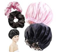 2 Cuffie Per La Cura Dei Capelli, 2 Corde Per Capelli, Cuffia Da Notte Semplice Per Donna, Cuffia Rotonda Elastica, Cuffia Da Doccia A Doppio Strato