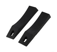 2 cuscinetti a cuneo in silicone progettati per la stabilità del bilanciere durante il carico della piastra paraurti durante lo scarico del powerlifting e l'allenamento della forza (nero)