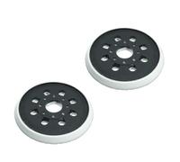 2 cuscinetti abrasivi da 125 mm, 8 fori, per levigatrice a disco in gomma resistente Bosch Gex125-1Ae Pex220, accessorio nero e bianco