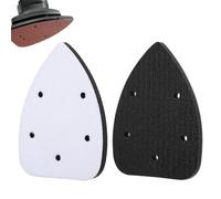 2 cuscinetti abrasivi in schiuma di carta vetrata per mouse con 5 fori triangolari con interfaccia abrasiva in schiuma per mouse levigatrice per mouse pad di supporto per flessibilità bilanciamento