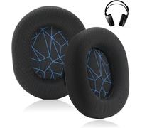 2 cuscinetti auricolari di ricambio per cuffie SteelSeries Gaming Headset Paraorecchie per cuffie wireless Arctis 1/3/5/7/7+/7P/7P+/7X/7X+/9/9X/Pro/Prime, tessuto nero con blu