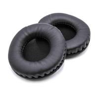 2 Cuscinetti auricolari per cuffie con un cuscinetto auricolare da 80 mm nero