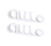 Zialofi 2 Cuscinetti di Supporto per Le Dita Dei Piedi, Kit di Allineamento Dei Piedi Del Corpo, Dita Correttive Regolabili, Separatore Delle Dita Dei Piedi, Bianco