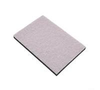 2 cuscinetti in spugna morbida per interfaccia, 75 x 100 mm, rettangolari, per strumenti di levigatura, dischi in schiuma per smorzamento delle vibrazioni per contorno e finitura dei bordi, bianco e