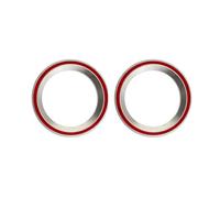2 cuscinetti per sterzo in acciaio per bicicletta, 40 x 52 x 8 mm, con copertura in gomma per una funzione fluida