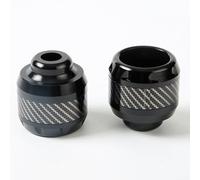 2 cuscinetti protettivi per forcella anteriore della moto, progettati per fornire un efficace assorbimento degli urti e ridurre i danni durante le corse difficili (nero)