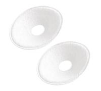 2 cuscinetti riutilizzabili per l'allattamento al seno lavabili Pad post-partum protezioni per il seno in argento per allattamento, scudo per capezzoli in silicone