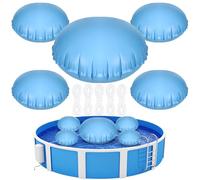 2 cuscini da piscina per piscine fuori terra copertura palloncino invernale 1,2 x 1,2 m cuscino gonfiabile galleggiante con corde PVC equalizzatore di ghiaccio chiusura inverno palla accessori