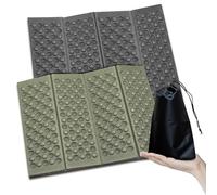 2 cuscini per esterni pieghevoli, pieghevoli, per escursioni, in schiuma ultraleggera, con sacchetto con coulisse, per campeggio, picnic, escursionismo, 39 cm x 29 cm