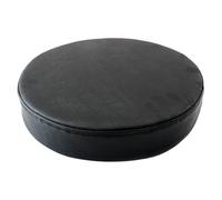 2 Cuscino Per Sgabello Rotondo 40 Cm Per Sedia In Schiuma Memory Impermeabile Rivestimento In Pelle PU Resistente Con Cinghie Regolabili Per Sgabelli Bar Ufficio, Sala Pranzo(Black,45cmx8cm)