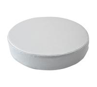 2 Cuscino Per Sgabello Rotondo 40 Cm Per Sedia In Schiuma Memory Impermeabile Rivestimento In Pelle PU Resistente Con Cinghie Regolabili Per Sgabelli Bar Ufficio, Sala Pranzo(Light Gray,45cmx8cm)