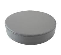 2 Cuscino Per Sgabello Rotondo 40 Cm Per Sedia In Schiuma Memory Impermeabile Rivestimento In Pelle PU Resistente Con Cinghie Regolabili Per Sgabelli Bar Ufficio, Sala Pranzo(Gray,45cmx5cm)