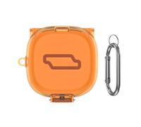 2+ Custodia per auricolari T921 Pelle, Transparent oranges | Custodia protettiva antigraffio per auricolari, custodia morbida lavabile che migliora la presa e i danni