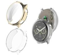 2 custodie con pellicola protettiva compatibile con Garmin Venu 4 41 mm, anti-graffio, protezione completa Shell, custodia flessibile in TPU per Garmin Venu 4 41 mm smartwatch