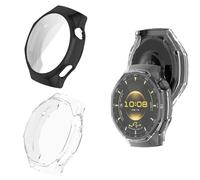 2 custodie con pellicola protettiva compatibile con Huawei Watch GT 6 Pro, anti-graffio, protezione completa Shell, custodia flessibile in TPU per Huawei Watch GT 6 Pro 46 mm Smartwatch