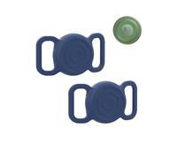 2 custodie in silicone per Motorola Moto Tag, anti-perdita e antigraffio GPS, supporto universale per bambini, anziani, animali domestici, bicicletta, zaino e bagagli, blu