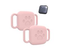 2 custodie in silicone per UGREEN, anti-perdita e antigraffio GPS, supporto universale per bambini, anziani, animali domestici, biciclette, zaini e bagagli, accessori per animali domestici, rosa
