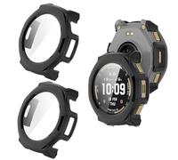 2 custodie per Amazfit T-Rex 3 Pro 44 mm, 360° rotondo PC Case con pellicola protettiva in vetro bumper copertura completa custodia protettiva ultra sottile per Amazfit T-Rex 3 Pro 44 mm Smartwatch